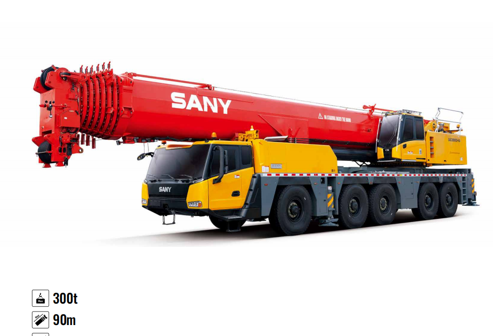 三一SAC3000C8-8A汽车吊性能参数吊臂计算吊车工况表