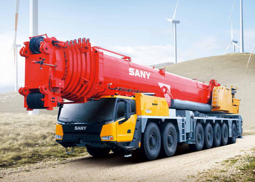 三一SAC8000C8-8汽车吊性能参数吊臂计算吊车工况表