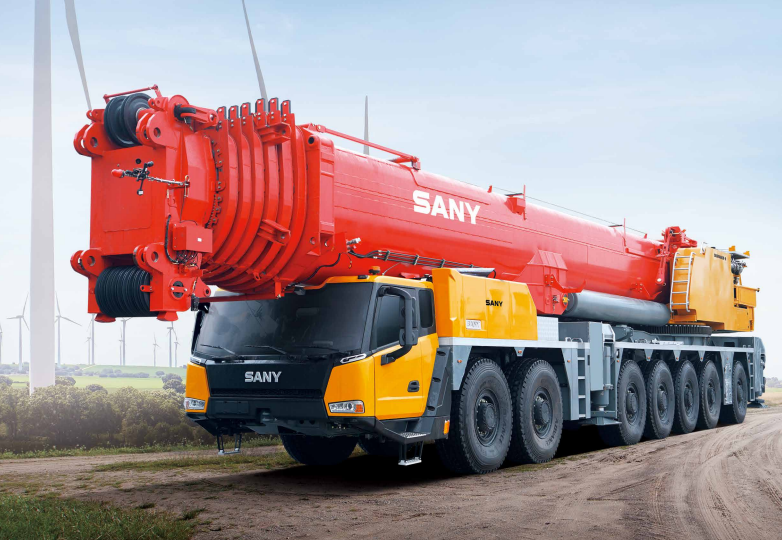 三一SAC12000T8-8汽车吊性能参数吊臂计算吊车工况表