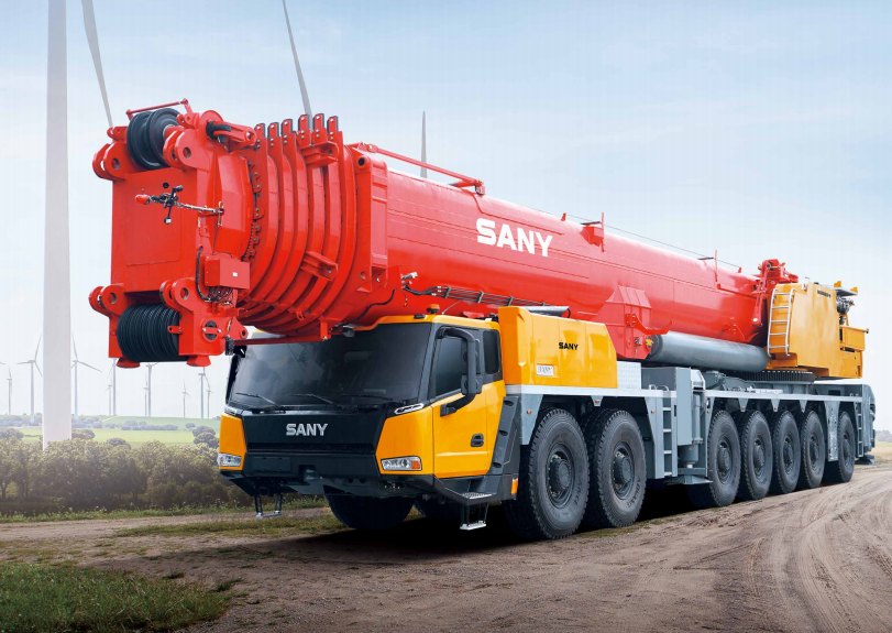 三一SAC9000C8-8汽车吊性能参数吊臂计算吊车工况表