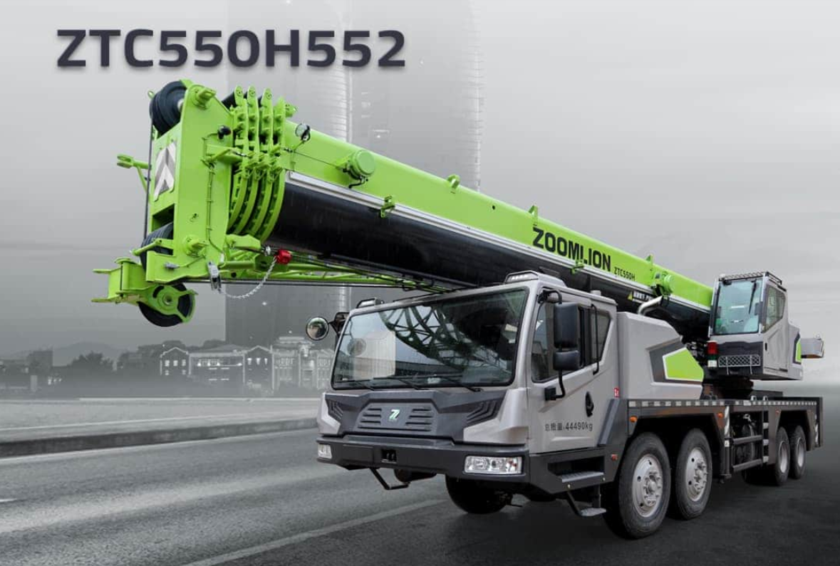 中联ZTC550H552汽车吊性能参数吊臂计算吊车工况表