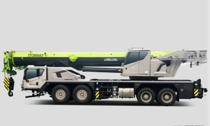 中联ZTC800A763汽车吊性能参数吊臂计算吊车工况表