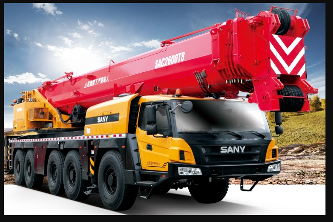 三一SAC2600T8汽车吊性能参数吊臂计算吊车工况表