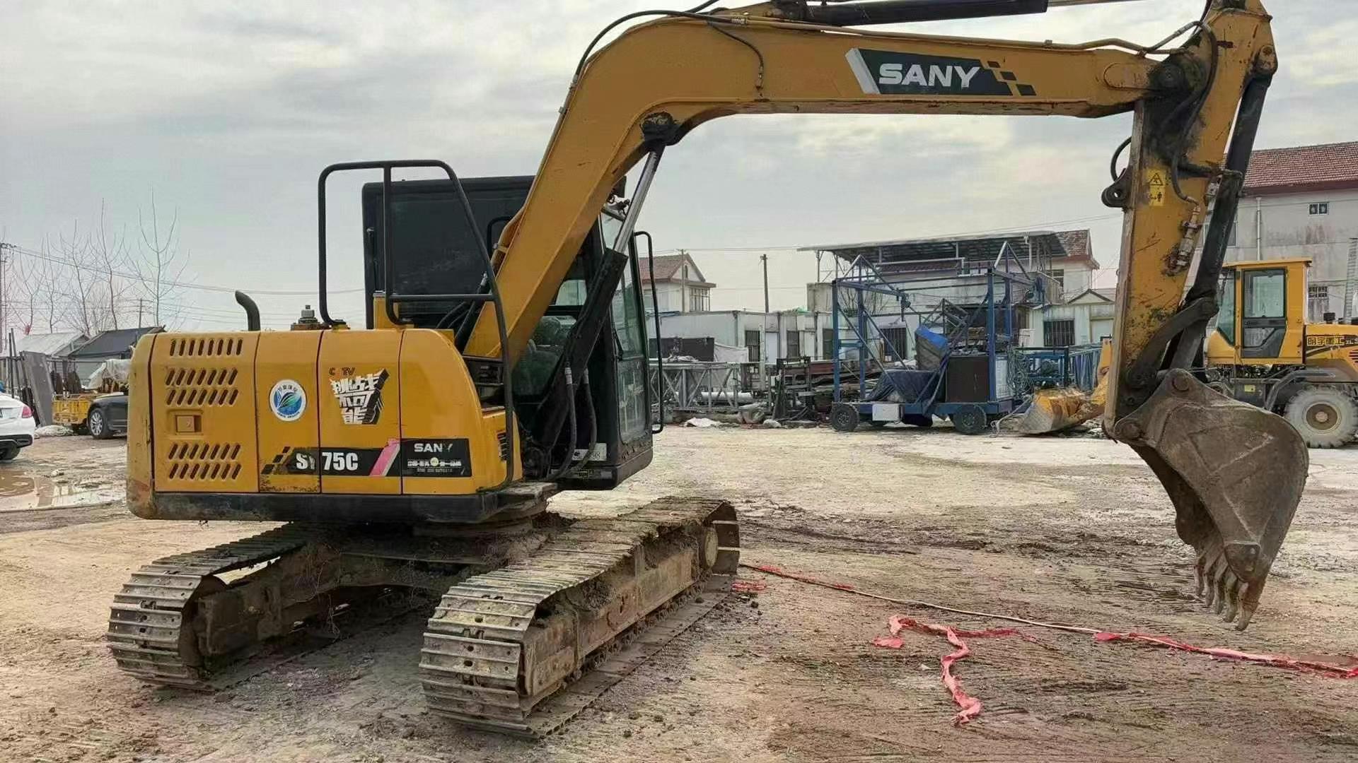 Buy Sany SY75 Used Excavator / 2 Used Sany SY75 Excavator 2018 Model / 2