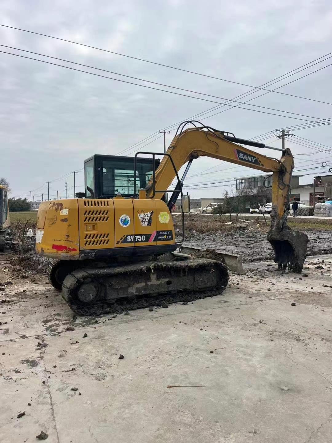 Buy Sany SY75 Used Excavator / 2 Used Sany SY75 Excavator 2019 Model / 2