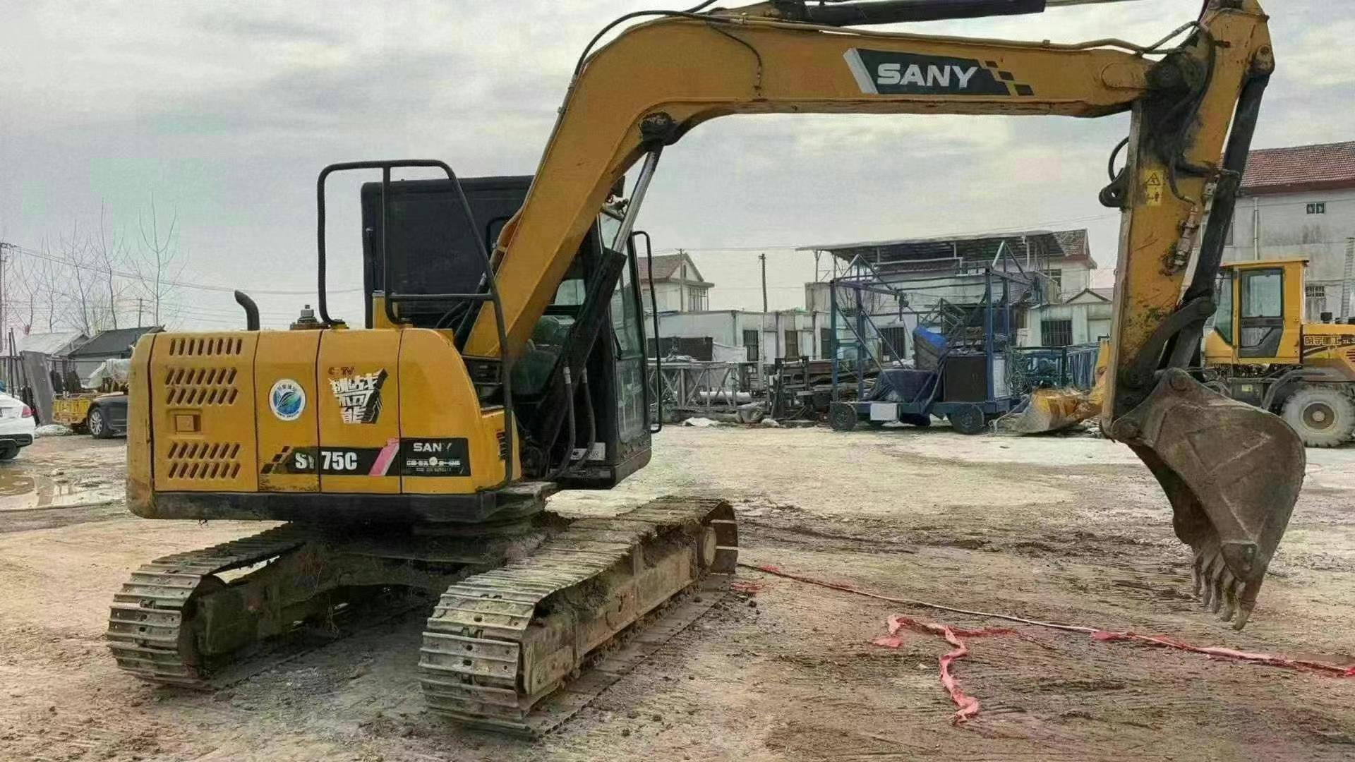 Buy Sany SY75 Used Excavator / 2 Used Sany SY75 Excavator 2018 Model / 2
