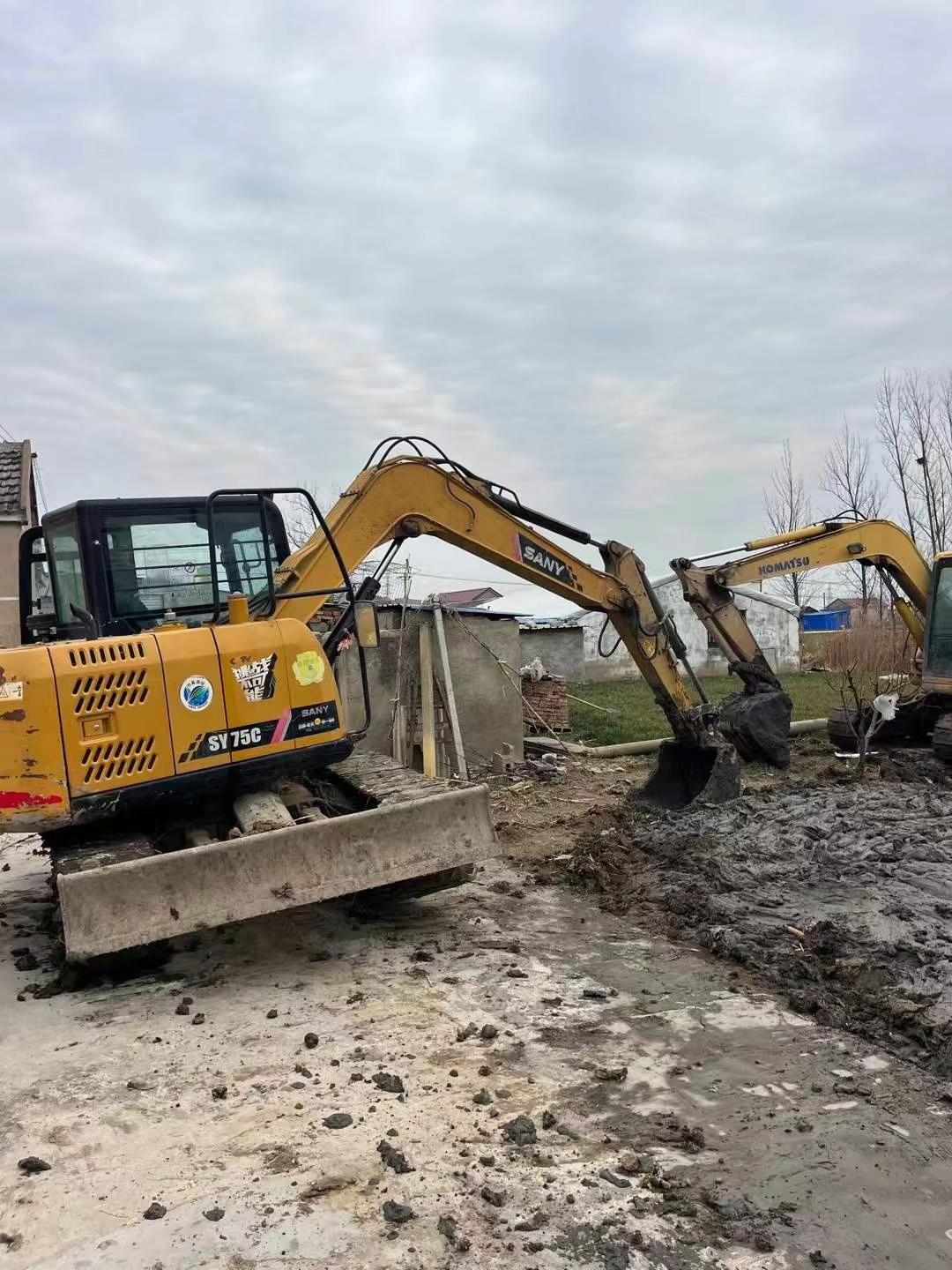 Buy Sany SY75 Used Excavator / 4 Used Sany SY75 Excavator 2019 Model / 4