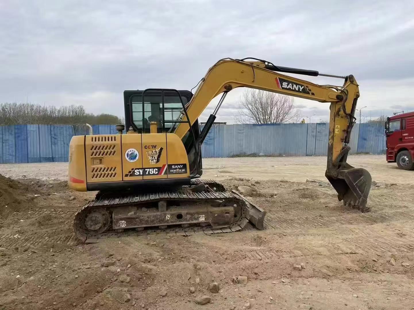 Buy Sany SY75C Used Excavator / 3 Used Sany SY75C Excavator 2016 Model / 3