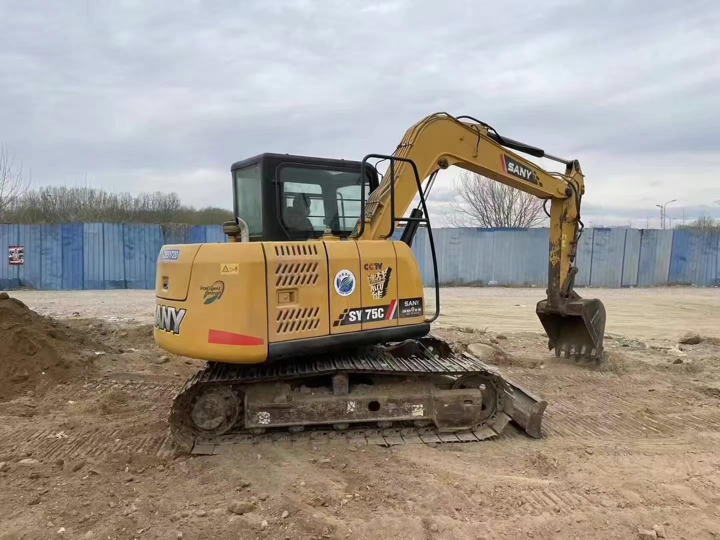 Buy Sany SY75C Used Excavator / 2 Used Sany SY75C Excavator 2016 Model / 2