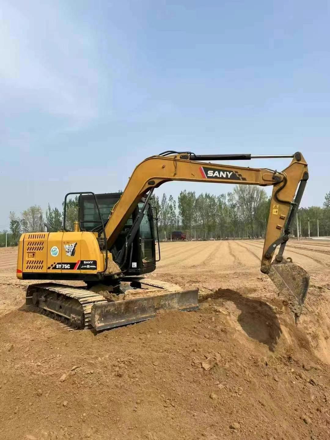 Buy Sany SY75 Used Excavator / 2 Used Sany SY75 Excavator 2016 Model / 2