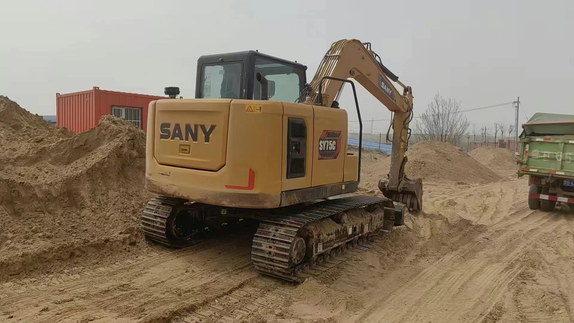 Buy Sany SY75 Used Excavator / 2 Used Sany SY75 Excavator 2023 Model / 2