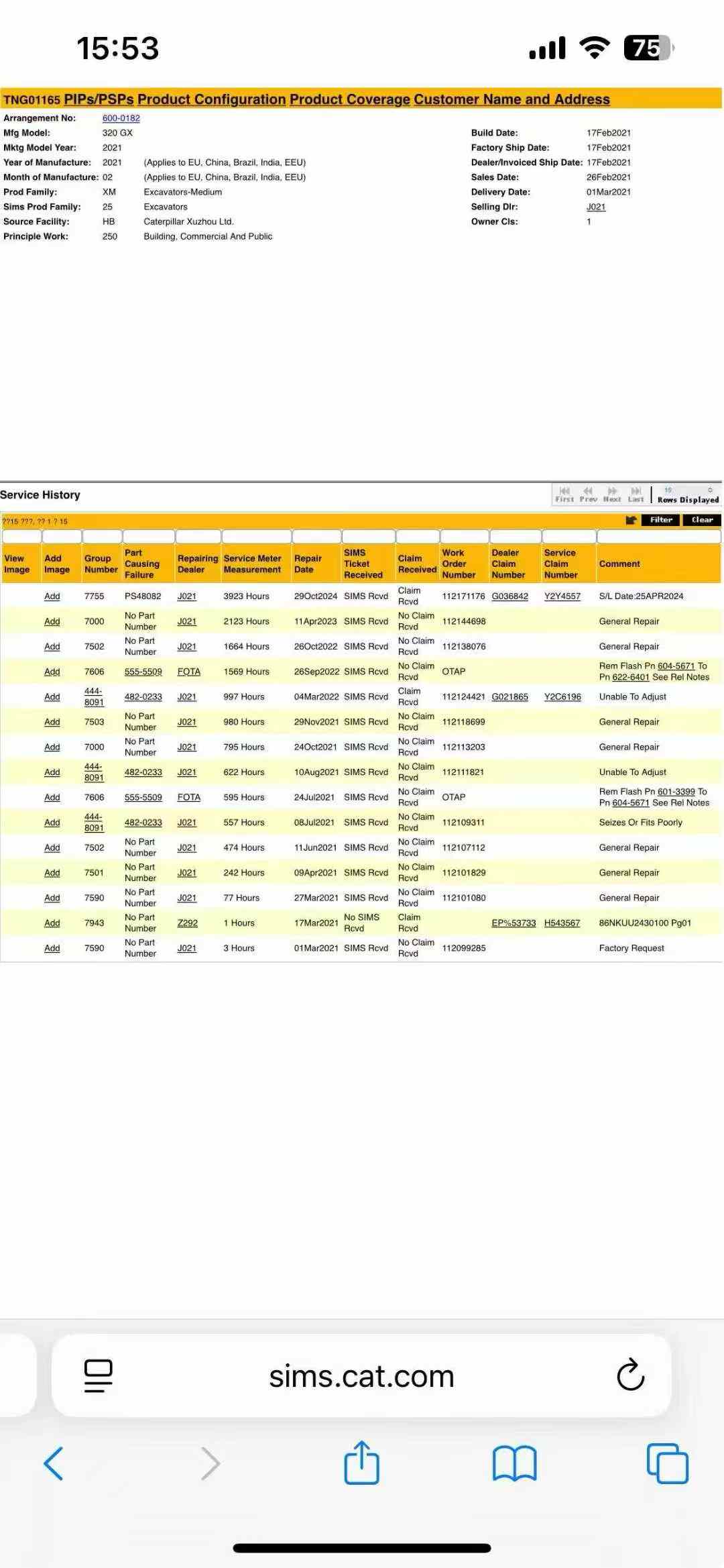 Used Caterpillar CT20 Excavator 2021 Model / 6