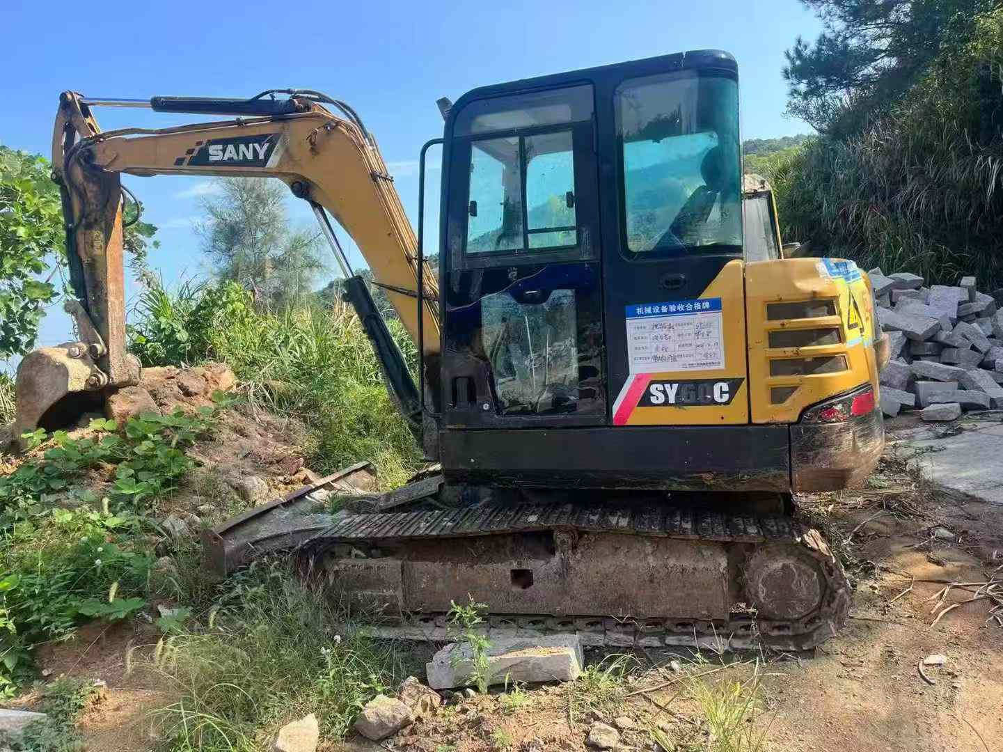 Used Sany SY55 Excavator 2019 Model / 3