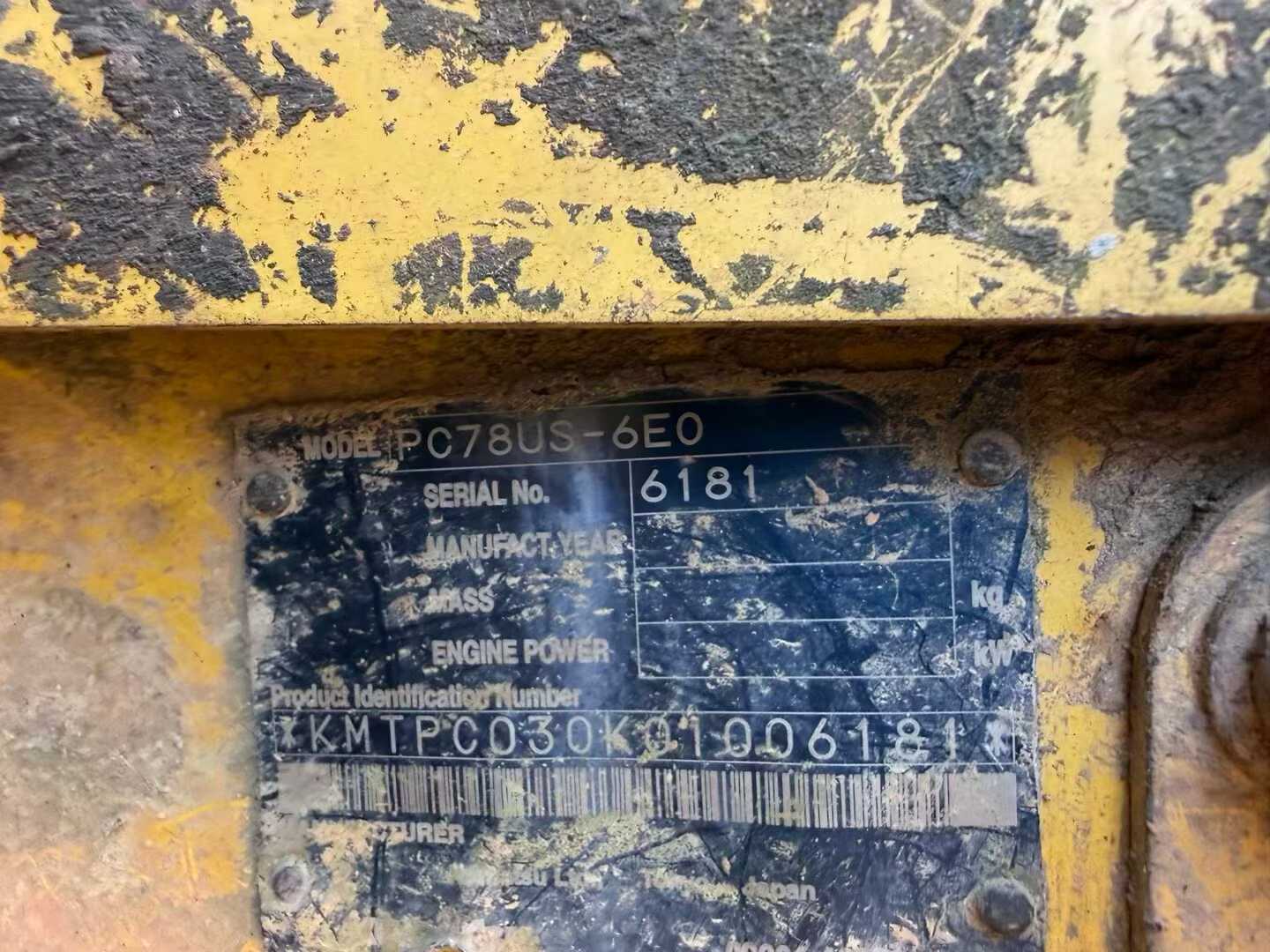 Used Komatsu PC78 Excavator 2016 Model / 3