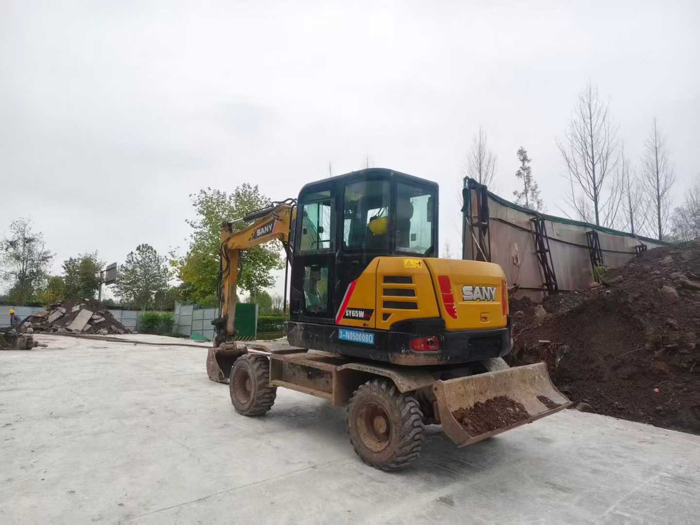 Used Sany SY65W Excavator 2021 Model / 2