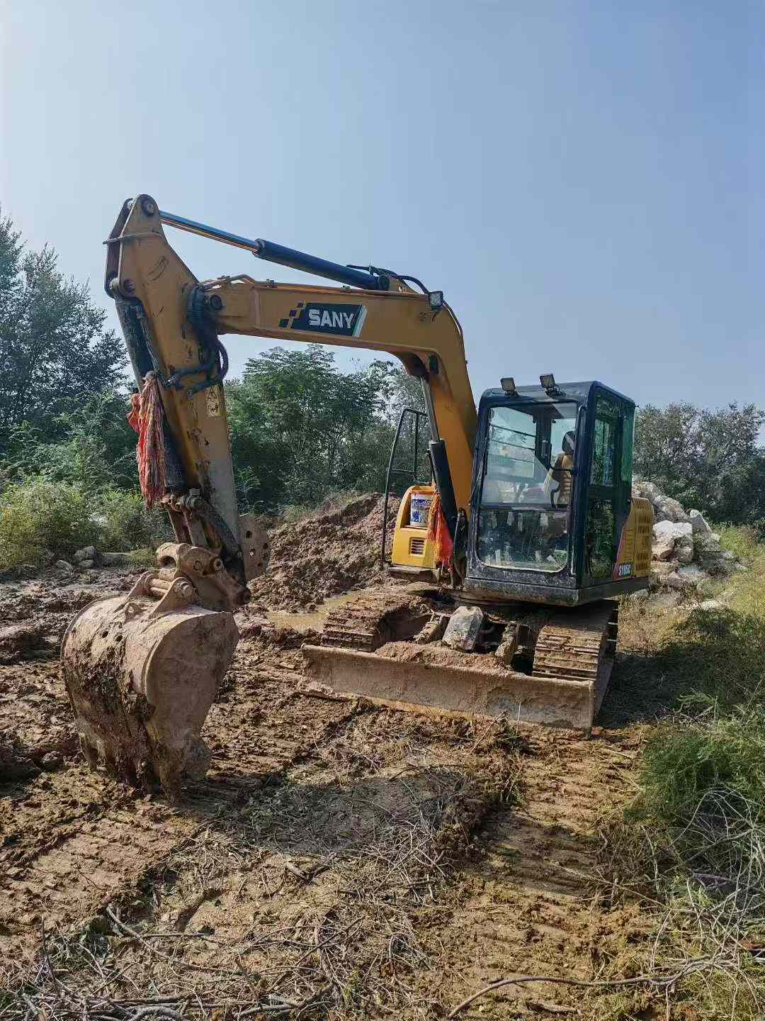 Used Sany SY75 Excavator 2018 Model / 2