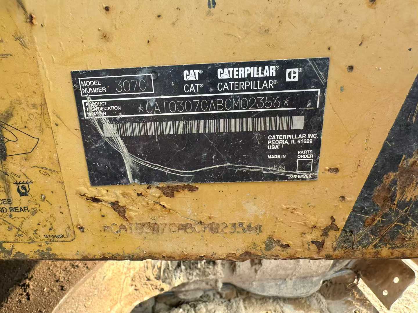 Used Caterpillar 307C Excavator 2016 Model / 8