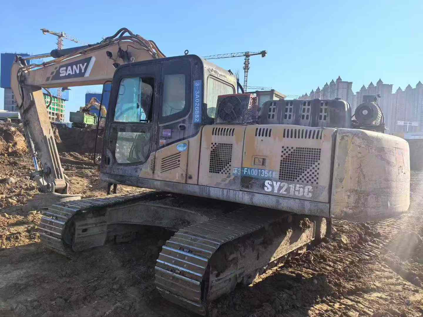 Used Sany SY215W Excavator 2017 Model / 3