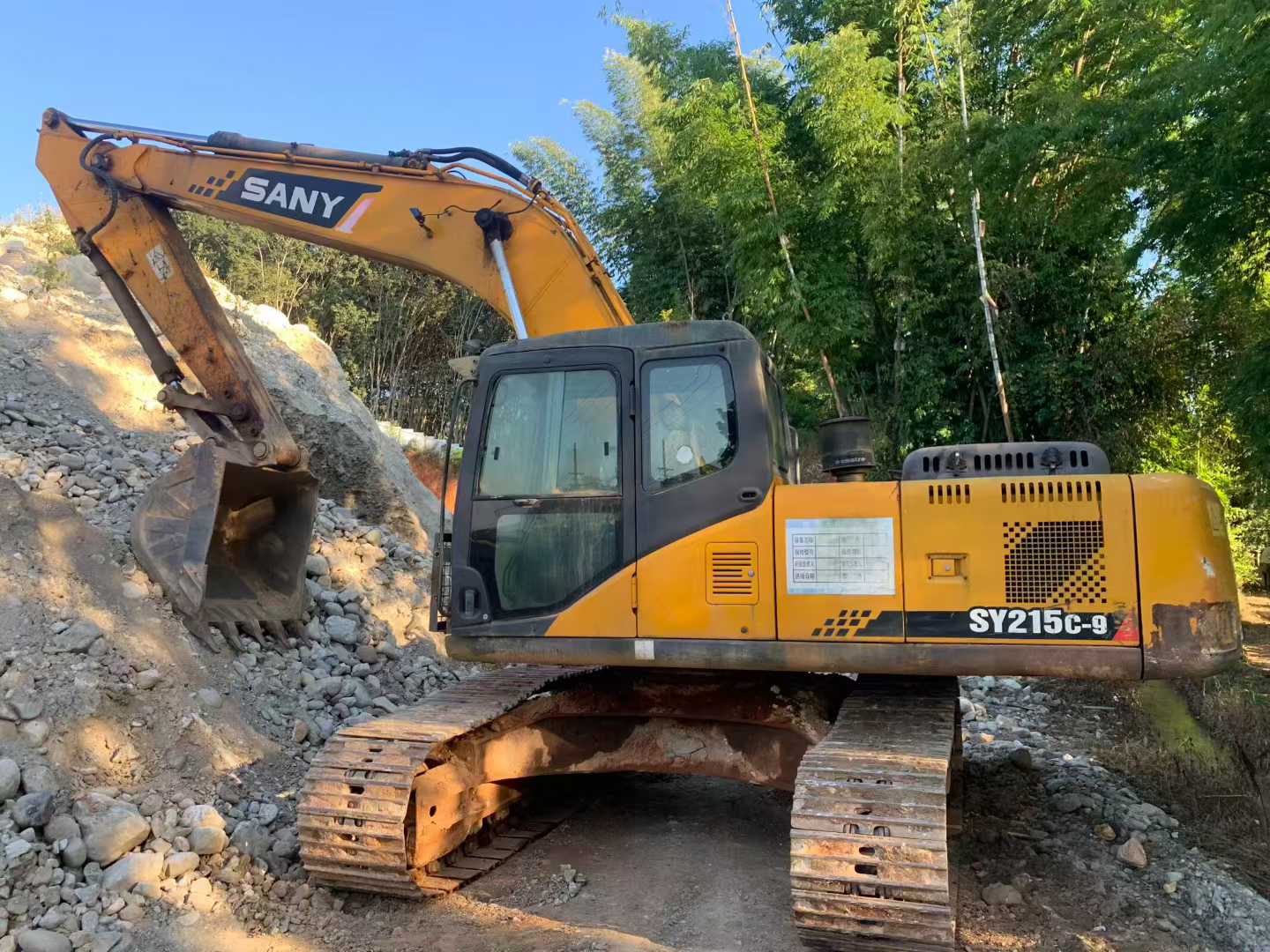 Used Sany SY215W Excavator 2016 Model / 2