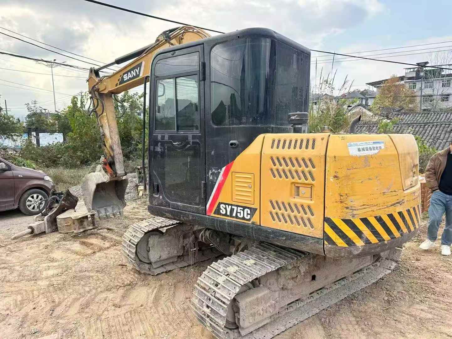 Used Sany SY75 Excavator 2019 Model / 2