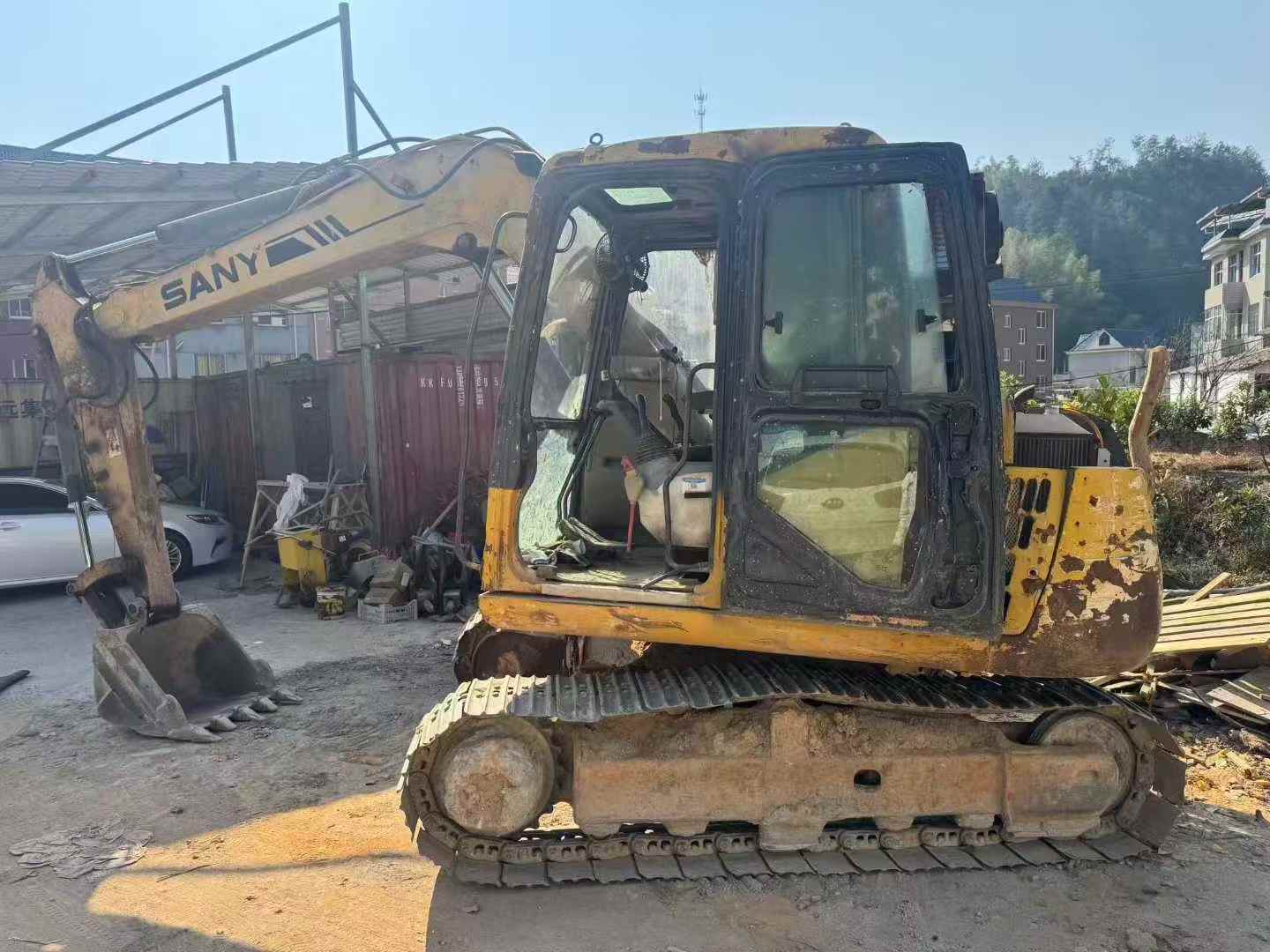 Buy Sany SY75 Used Excavator / 3 Used Sany SY75 Excavator 2016 Model / 3