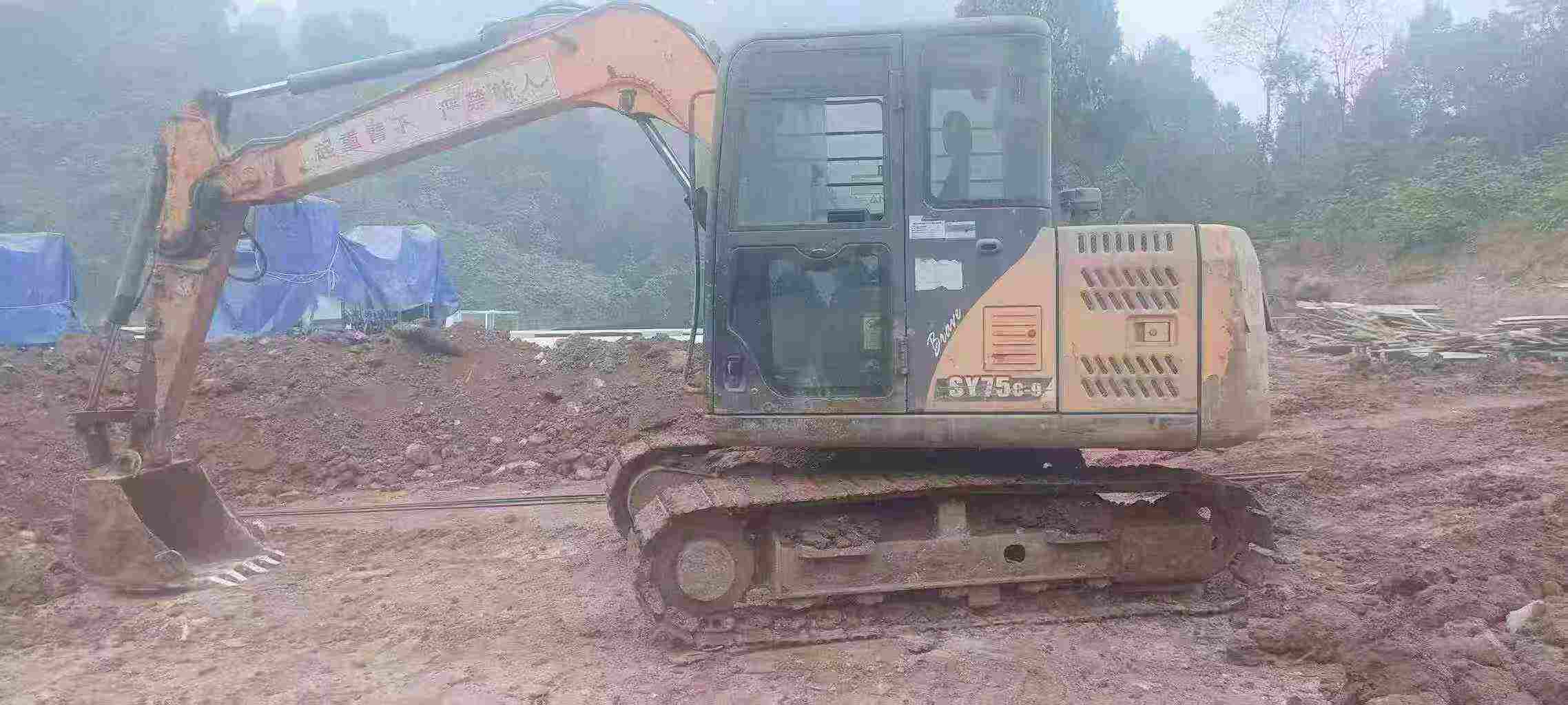 Buy Sany SY75 Used Excavator / 3 Used Sany SY75 Excavator 2014 Model / 3