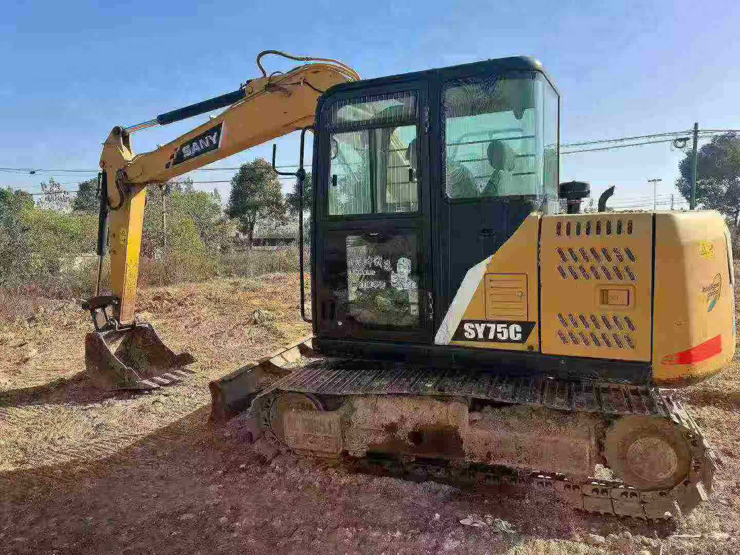 Buy Sany SY75 Used Excavator / 4 Used Sany SY75 Excavator 2018 Model / 4