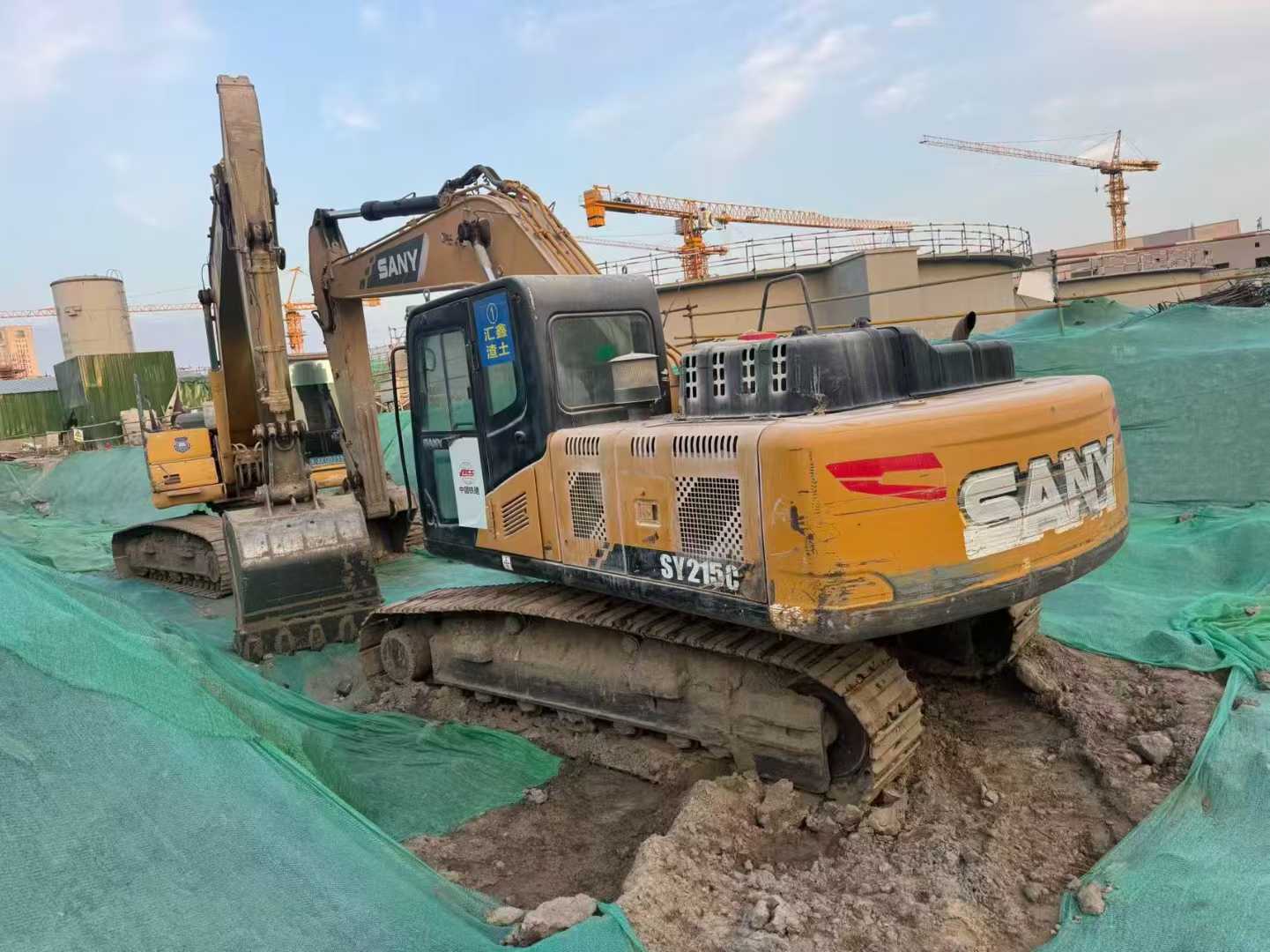 Used Sany SY215W Excavator 2019 Model / 7